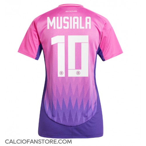 Maglia Calcio Germania Jamal Musiala #10 Seconda Divisa Donna Europei 2024 Manica Corta